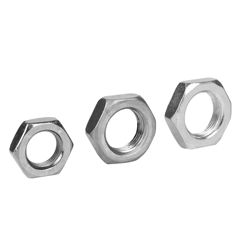 M6-M30 Stainless Steel Hexagonal Manipis na Nuts Half Nuts