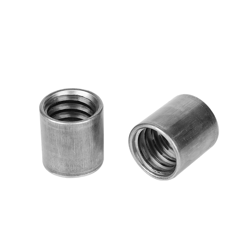 T Thread Stainless Steel Cylindrical Threaded Sleeve Round Connector Nuts Pipe Sleeve